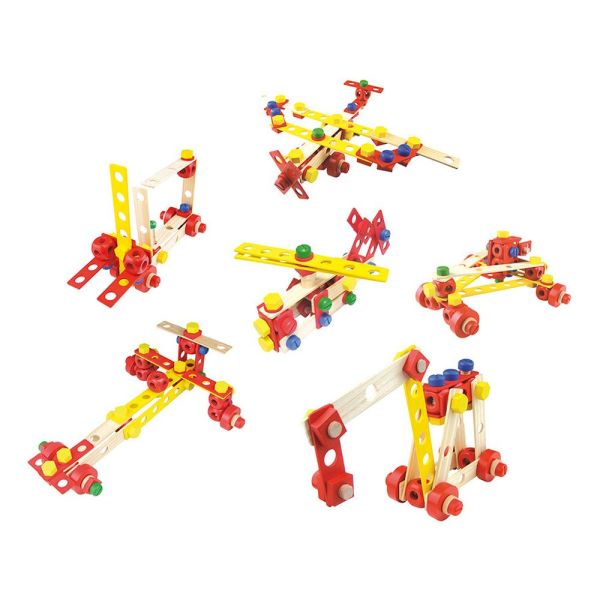 Jeu de construction en bois Coffret Batibloc