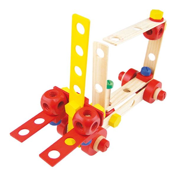 Jeu de construction en bois Coffret Batibloc