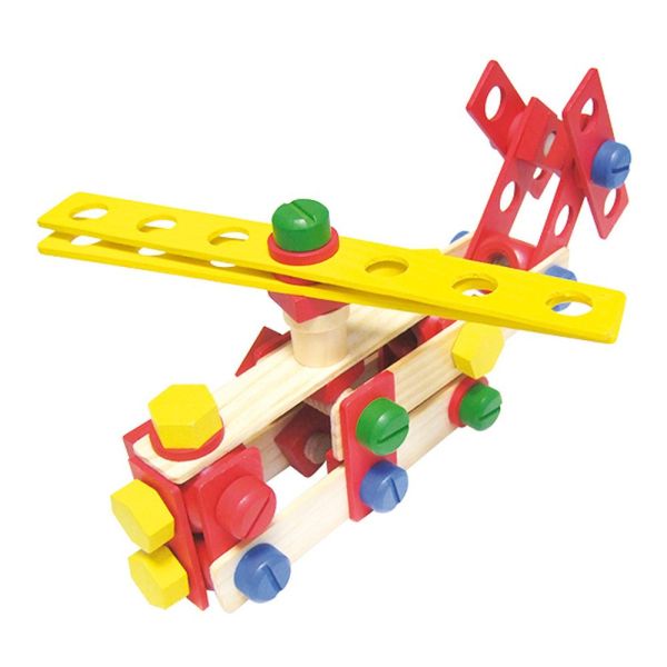 Jeu de construction en bois Coffret Batibloc