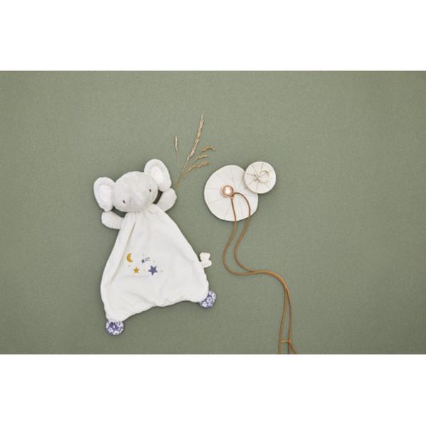 Coffret naissance doudou et collier Bola Elephant