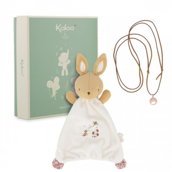 Coffret naissance doudou et collier Bola Lapin