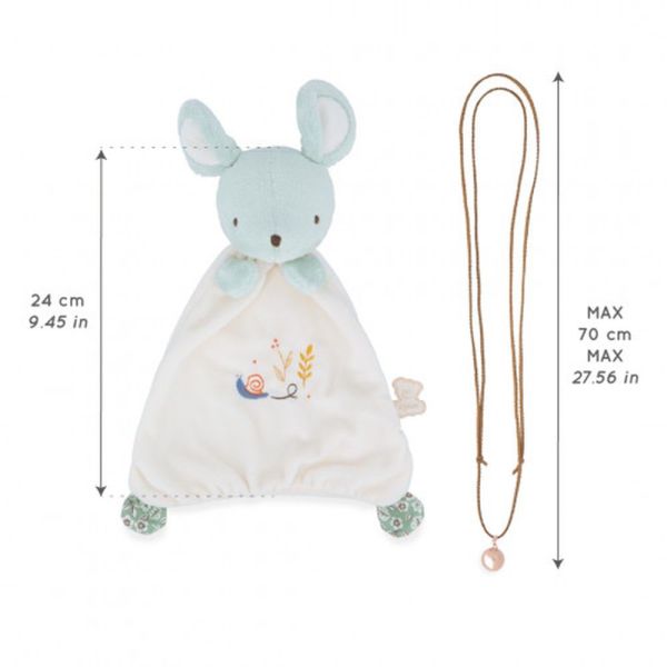 Coffret naissance doudou et collier Bola Souris