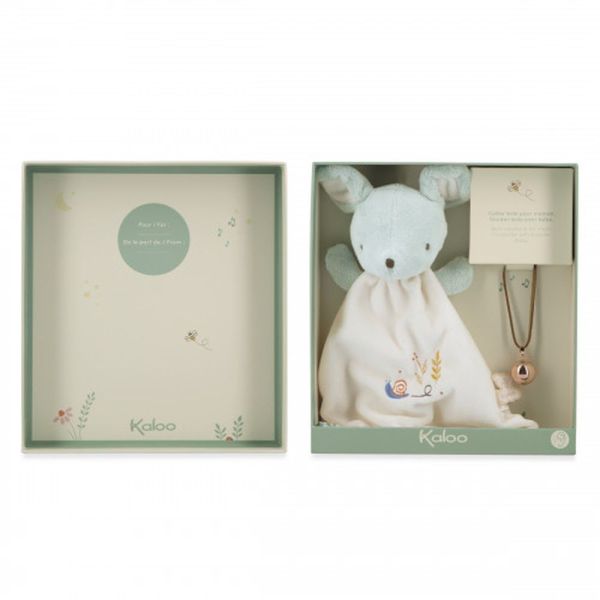 Coffret naissance doudou et collier Bola Souris