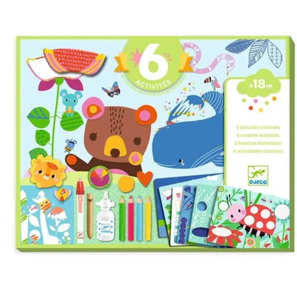 Coffret de 6 activités créatives pour enfant La souris et ses amis