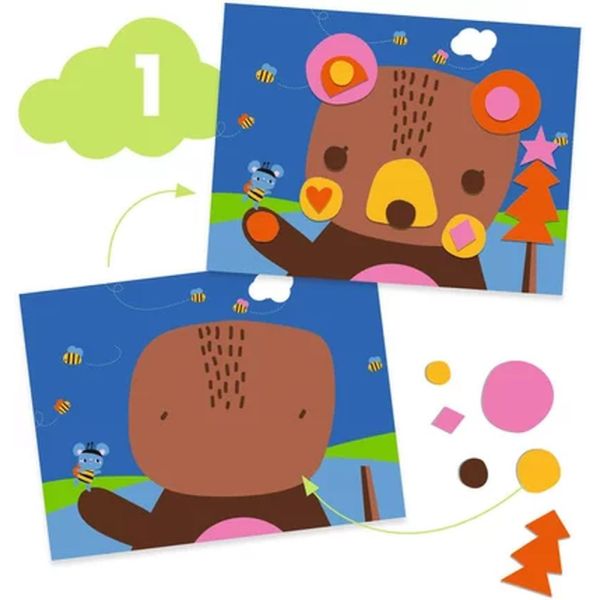 Coffret de 6 activités créatives pour enfant La souris et ses amis