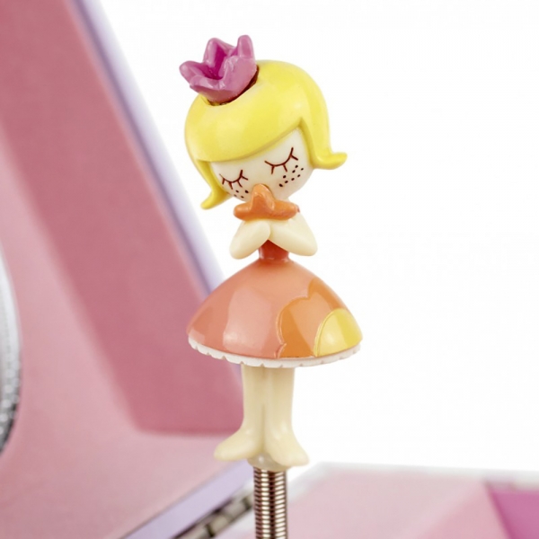 Coffret musical cube Princesse mauve