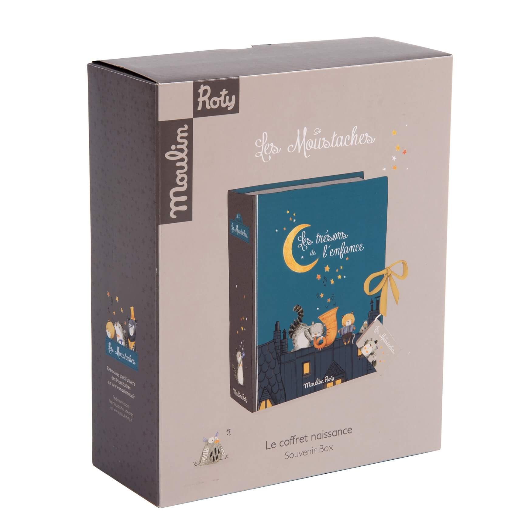 Coffret album de naissance avec tiroirs