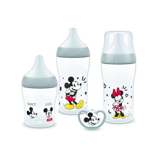 Coffret Perfect Match Mickey - 3 biberons + 1 sucette