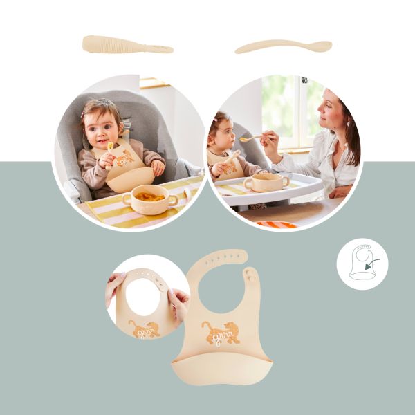 Coffret repas bébé Premiers mois Mini Roar