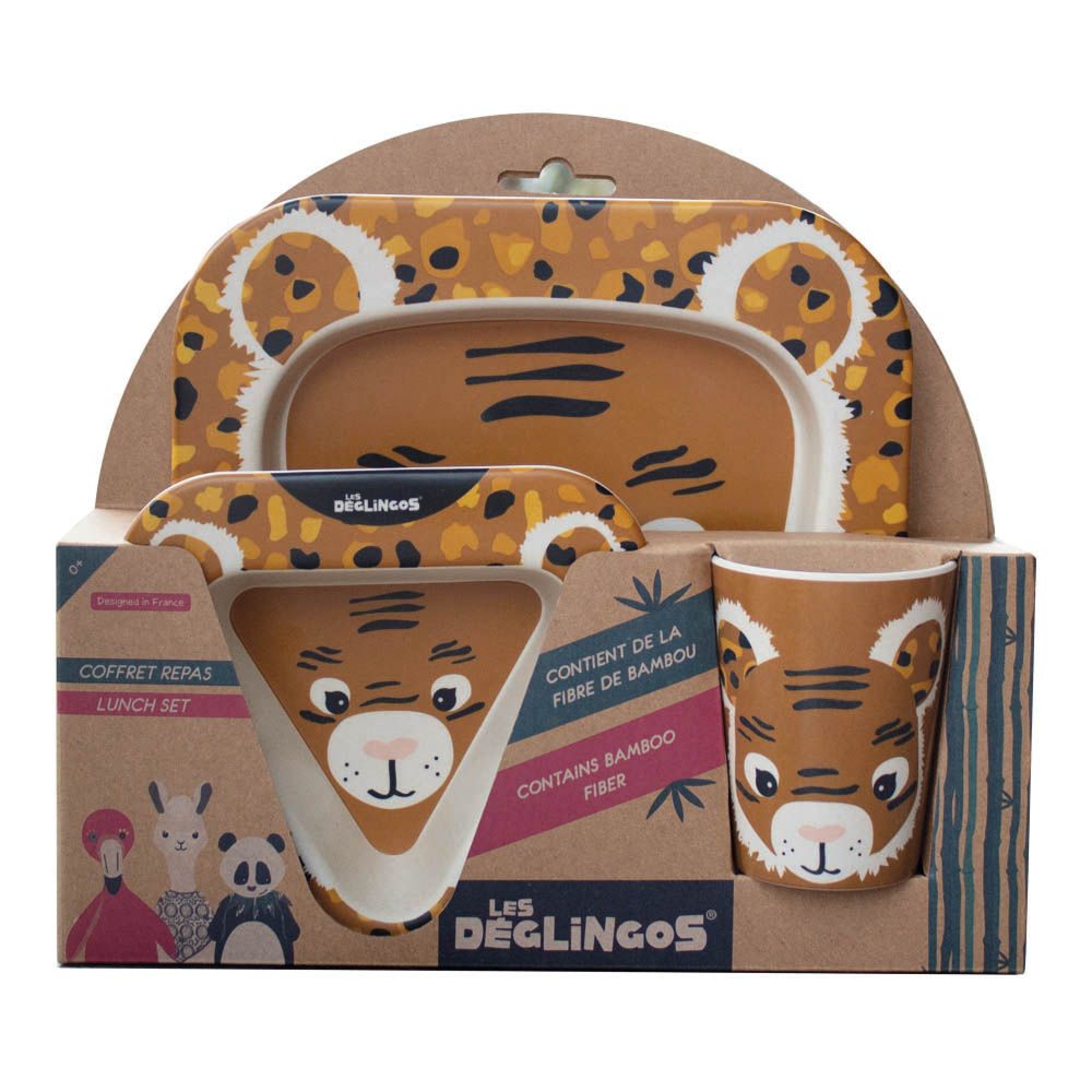 Les Deglingos Coffret Repas En Bambou Speculos Le Tigre Made In Bebe Les Deglingos Coffret Repas En Bambou Speculos Le Tigre Made In Bebe