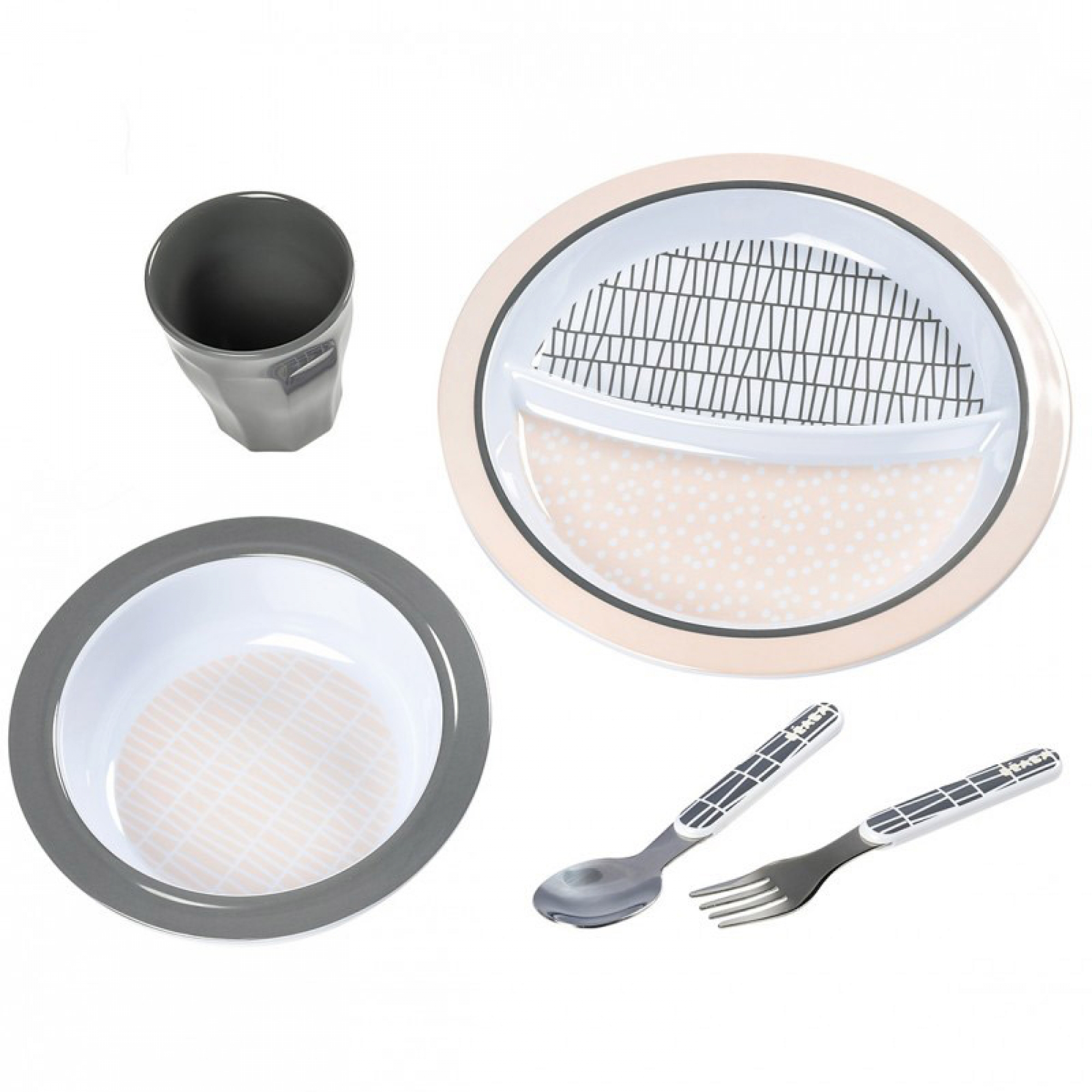 Beaba Coffret Repas Bebe Pink Grid Made In Bebe Beaba Coffret Repas Bebe Pink Grid Made In Bebe