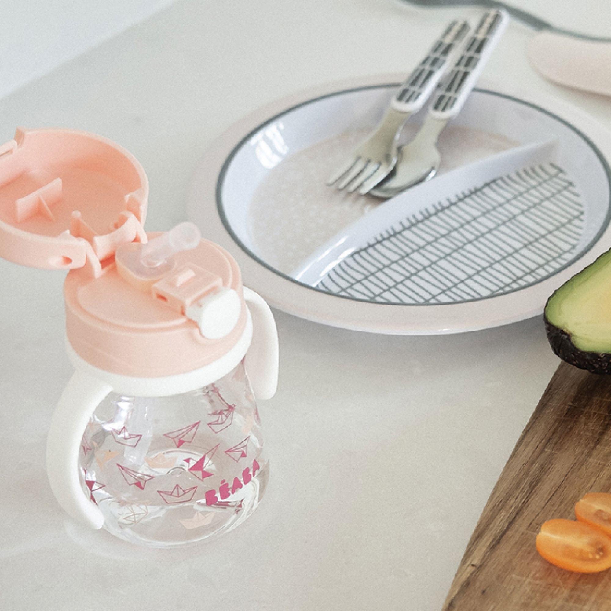 Beaba Coffret Repas Bebe Pink Grid Made In Bebe Beaba Coffret Repas Bebe Pink Grid Made In Bebe