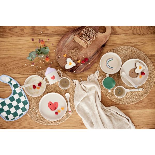Coffret repas bébé - Happy Rascals Coeur Multicolore