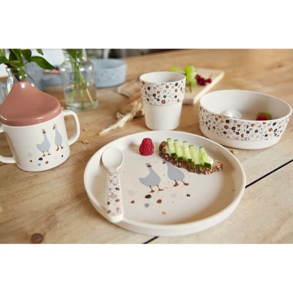 Coffret repas bébé - Tiny farmer beige