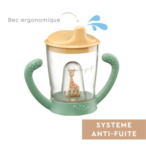 Coffret Sophie la girafe et tasse anti-fuite