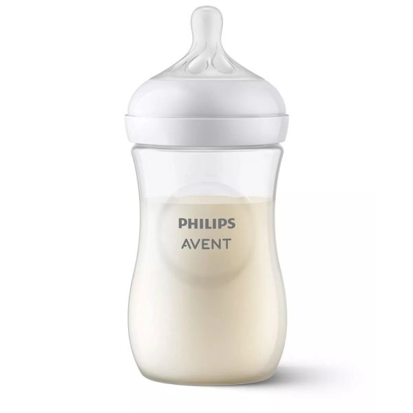 Coffret de 8 biberons PP Natural response, 1 sucette ultra-douce 0-6 mois et 1 goupillon (2 biberons 125 ml + 5 biberons 260 ml + 1 biberon 330 ml)
