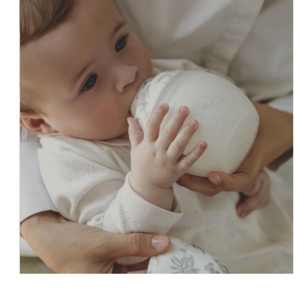 Coffret biberon naissance 150 ml et doudou X Tartine et Chocolat, Gris