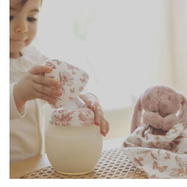 Coffret biberon naissance150 ml et doudou X Tartine et Chocolat, Rose