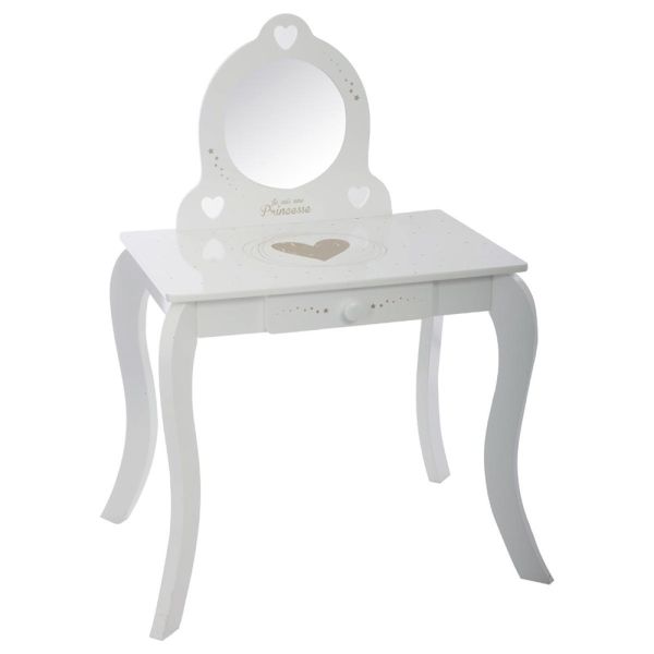 Coiffeuse et tabouret princesse