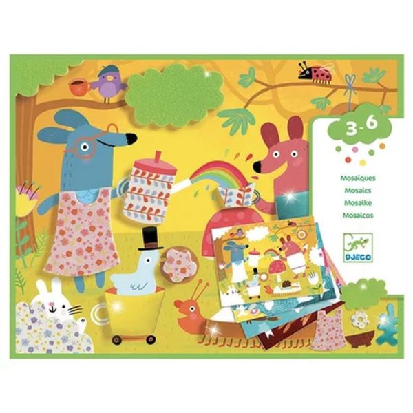 Activités de collages pour enfant Mosaïque mousse mousse