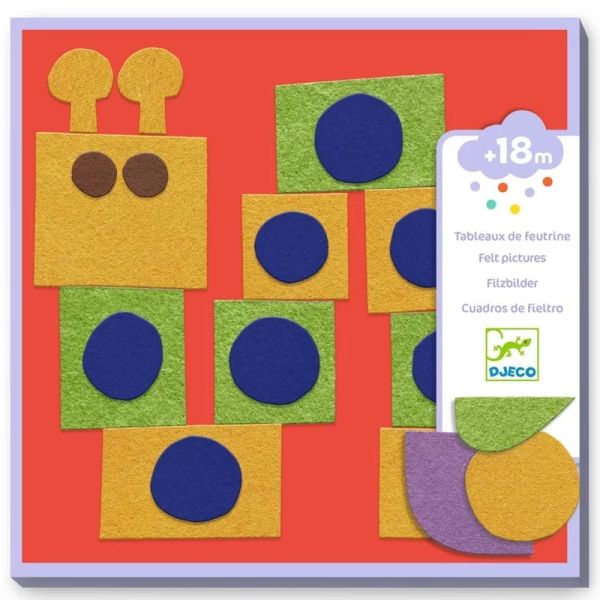 Activités de collages en feutrine pour enfant Petit doux