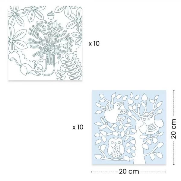 Distributeur feuilles de coloriages Forêt