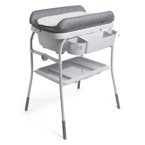 Table à langer avec baignoire Cuddle & Bubble Graphite Melange