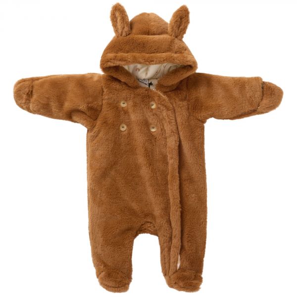 Combi pilote lapin en fausse fourrure angora havane 6-12 mois