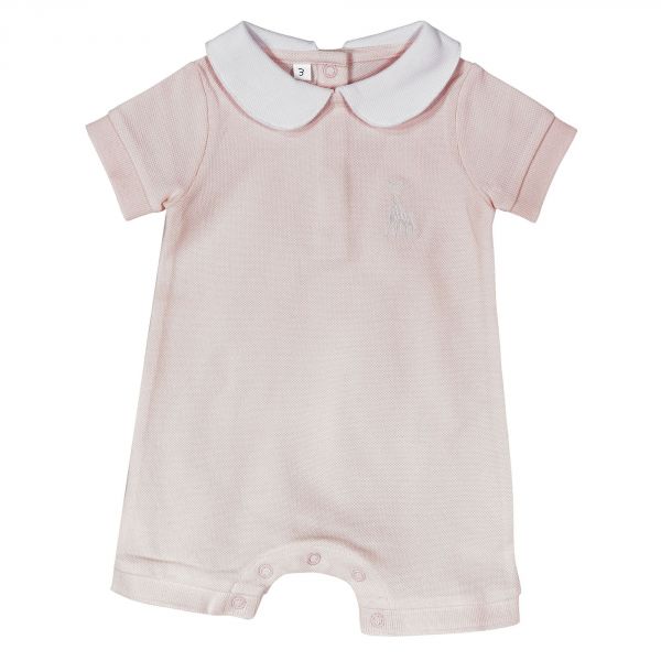 Body combishort maille piquée 3 mois Sophie la girafe rose