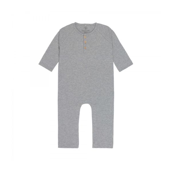 Combinaison gris chiné - 0-2 mois