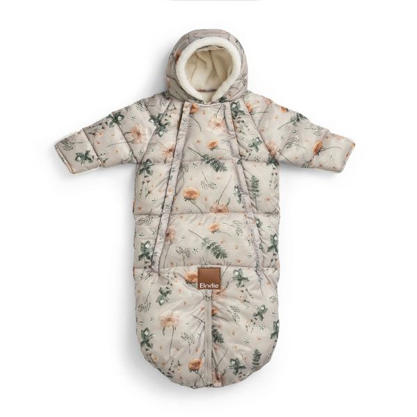 Combinaison pilote 0-6 mois chaude et convertible Meadow Blossom