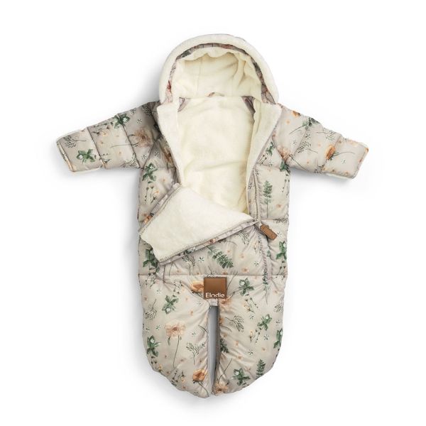 Combinaison pilote 0-6 mois chaude et convertible Meadow Blossom