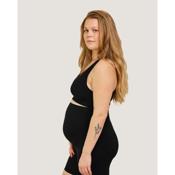 Soutien-gorge maternité allaitement sans couture respirant Noir S/M