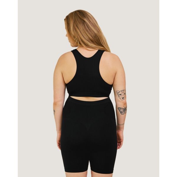 Soutien-gorge maternité allaitement sans couture respirant Noir S/M