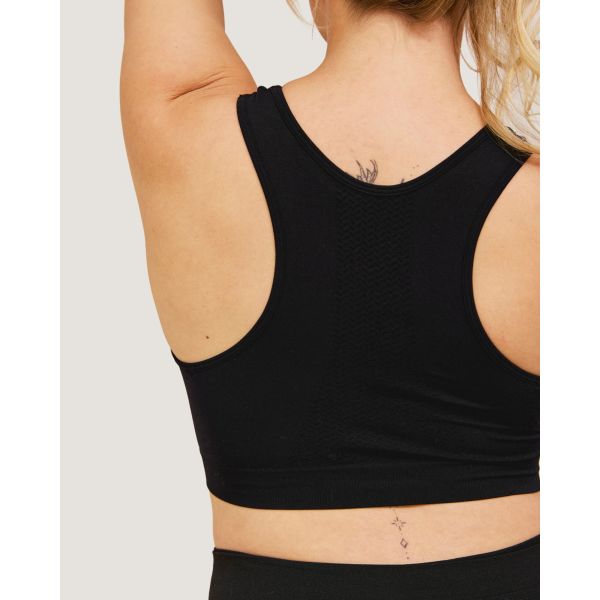 Soutien-gorge maternité allaitement sans couture respirant Noir XL