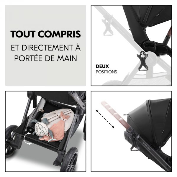 Poussette duo Comfort N Care Set Black