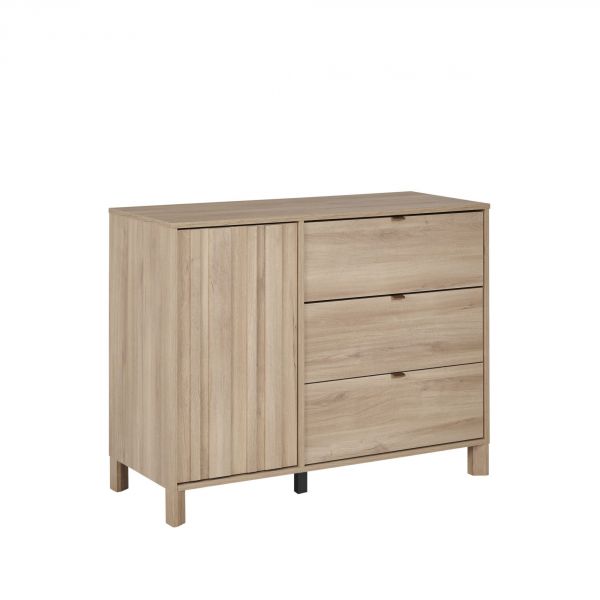 Commode 1 porte 3 tiroirs Calypso