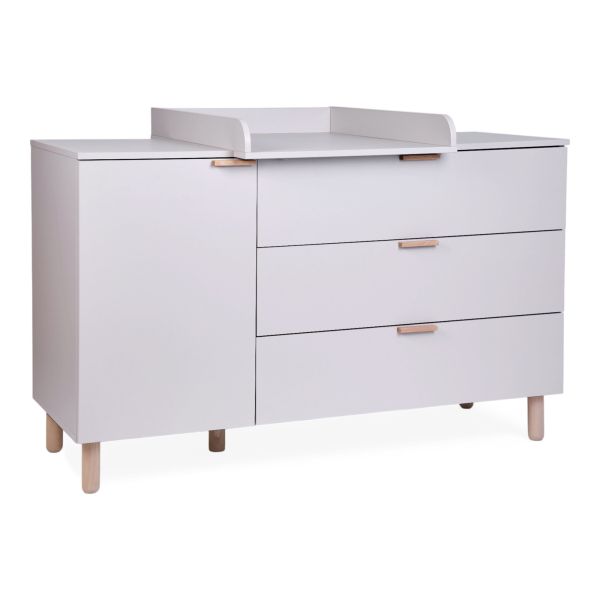 Commode à langer bébé 3 tiroirs Cosy Clay