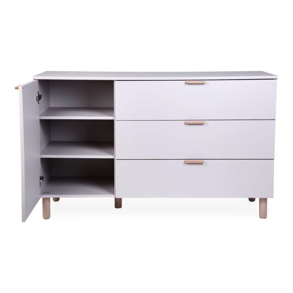 Commode à langer bébé 3 tiroirs Cosy Clay