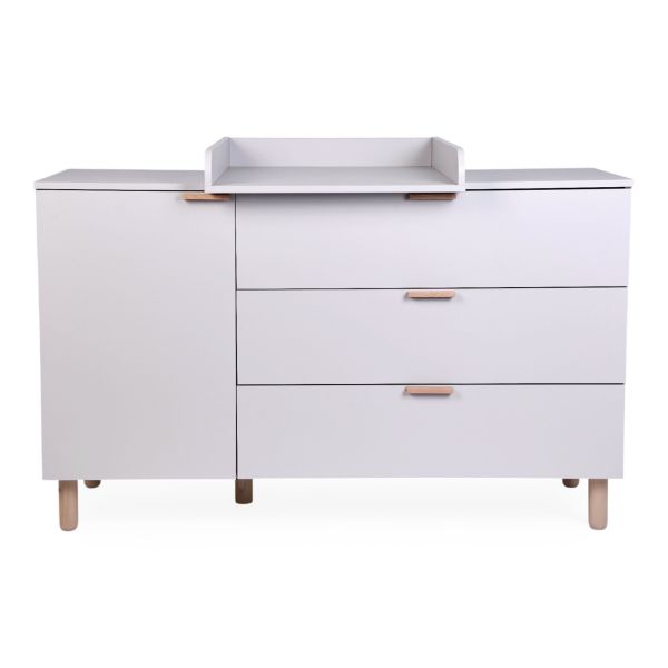 Commode à langer bébé 3 tiroirs Cosy Clay