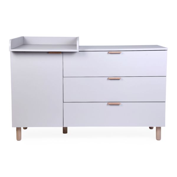Commode à langer bébé 3 tiroirs Cosy Clay