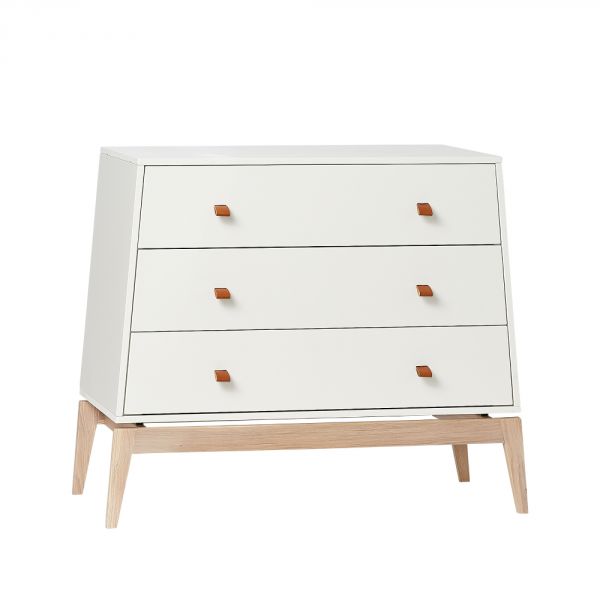 Commode 3 tiroirs Luna Blanc