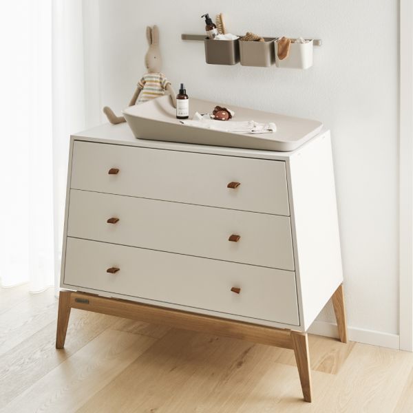 Commode 3 tiroirs Luna Blanc