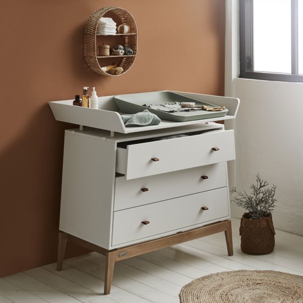 Commode 3 tiroirs Luna Blanc