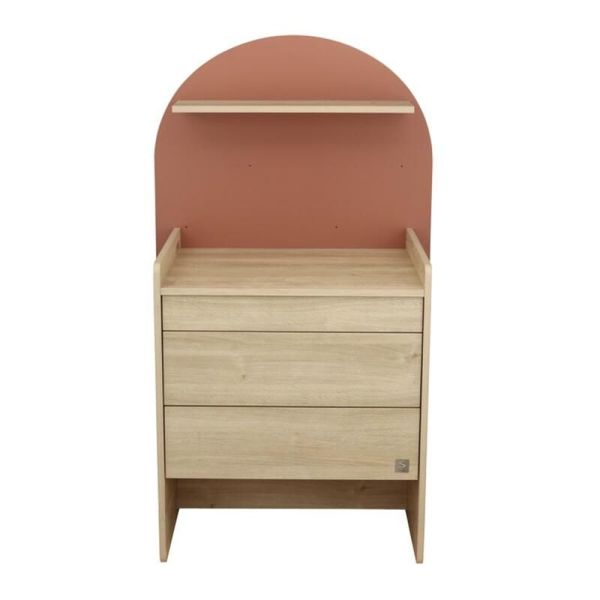 Commode à Langer évolutive en bureau Arche Terracotta