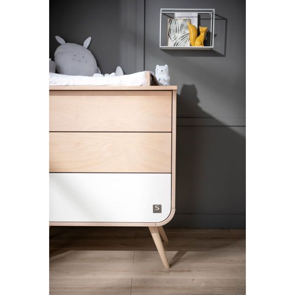 Commode pied bois Galopin Blanc