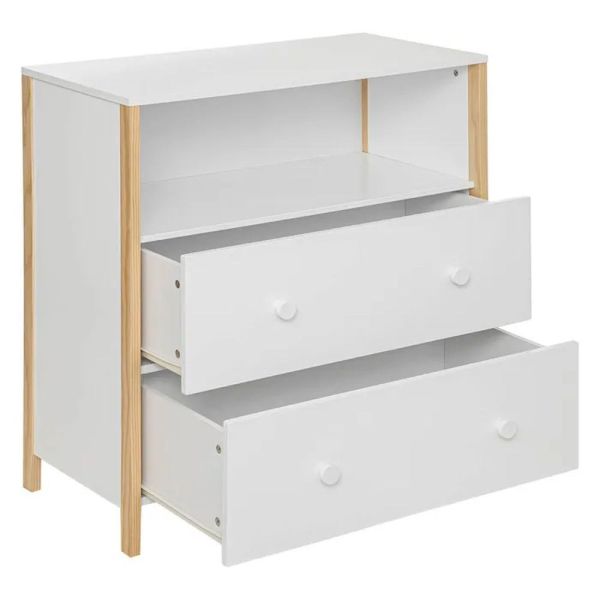 Commode Kima bois blanc