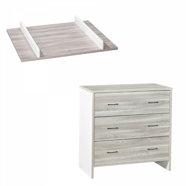 Commode + Plan à langer petit modèle Vintage Silex