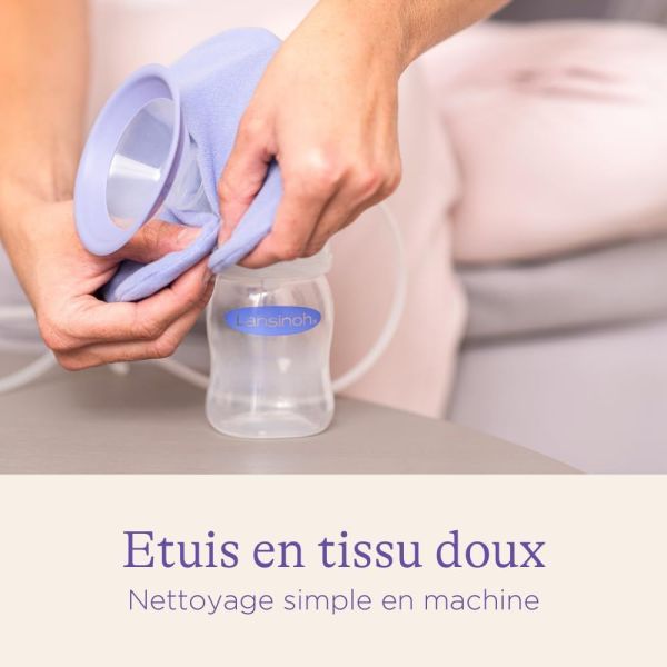 Lot de 2 compresses d'allaitement 3-en-1 Chaud/Froid réutilisables