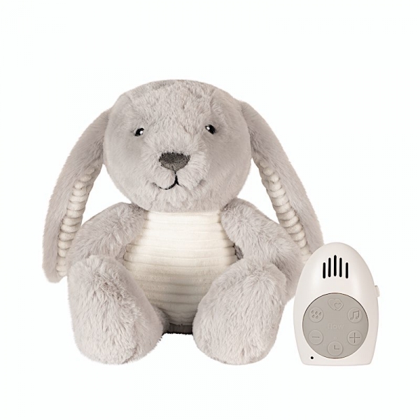 Peluche bruit blanc Lapin Milo gris